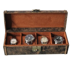Coffret Cubano 4 en Cuir vintage pour 4 montres