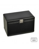 Coffret Remontoir Scatola del Tempo 7RT Oversize cuir grainé noir Coffret Remontoir Scatola del Tempo 7RT Oversize cuir grainé noir