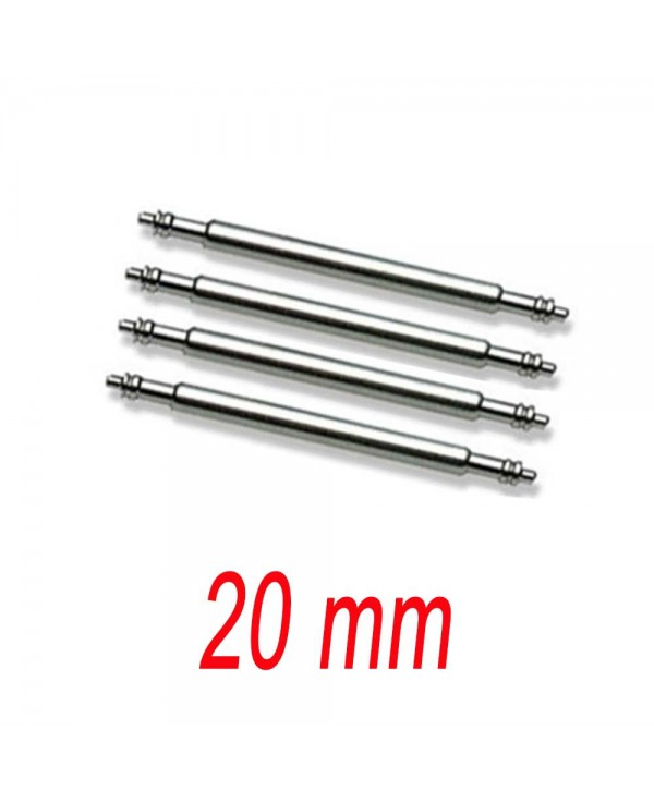 Set de 4 Barrettes inox 20mm renforcé pour bracelet