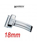 Hirsch Boucle déployante 18mm SPORT inox poli hypoallergénique