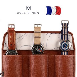 Marmotte Ploumanach en cuir marron Avel Men 