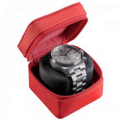 Etui de voyage rouge pour 1 Montre