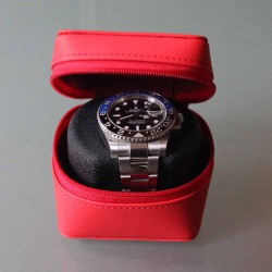 Etui de voyage rouge pour 1 Montre