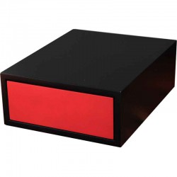 Coffret tiroir pour 6 montres Geneva SLIPCASE noir et rouge