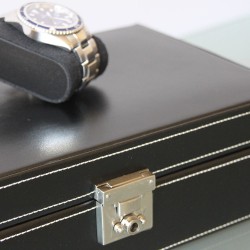 Coffret 10 montres Cuir Noir intérieur noir Friedrich