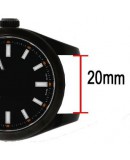 Bracelet de montre NATO 20mm noir nylon Bracelet de montre NATO 20mm noir nylon