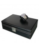 Coffret 10 montres Cuir Noir intérieur noir Friedrich