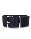 bracelet montre nylon NATO 20mm noir bracelet montre nylon NATO 20mm noir