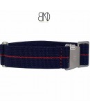 bracelet parachute marine nationale nato 20mm bleu et rouge