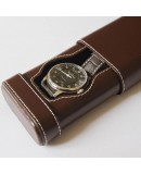 Etui Cuir Marron pour 1 montre Geneva