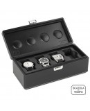 Coffret 4 Montres - Scatola 4B XL Oversize cuir noir Coffret 4 Montres - Scatola 4B XL Oversize cuir noir