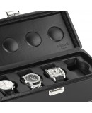 Coffret 4 Montres - Scatola 4B XL Oversize cuir noir