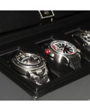 Coffret 4 Montres - Scatola 4B XL Oversize cuir noir Coffret 4 Montres - Scatola 4B XL Oversize cuir noir